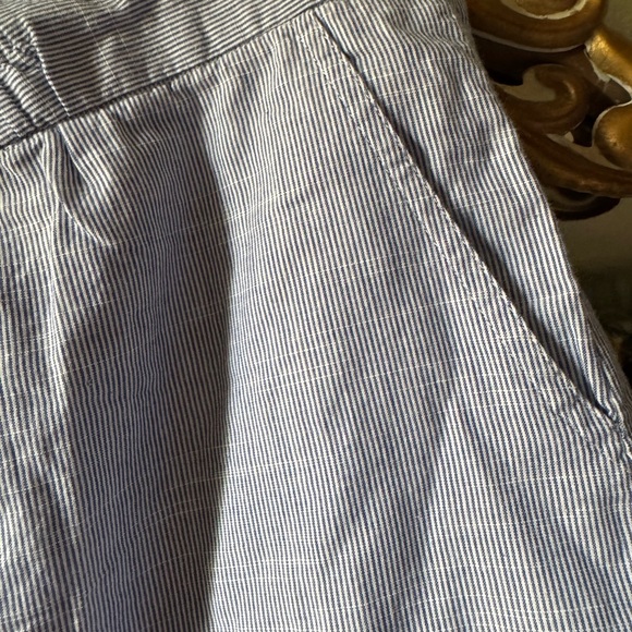 H. Bass & Co blue and white striped Women's Skirt - Picture 6 of 7